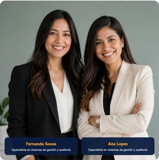 Fernanda Sousa y Ana Lopes, especialistas en sistemas de gestión y auditoría